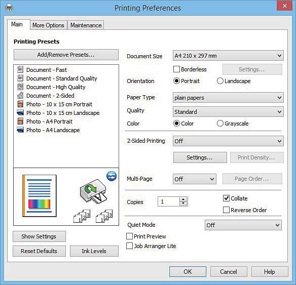 Informacje o usługach sieciowych i oprogramowaniu Przewodnik po sterowniku drukarki dla systemu Windows W sterowniku drukarki dla systemu Windows dostępna jest pomoc.
