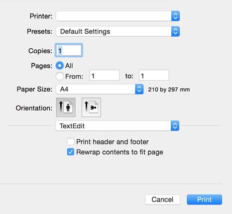 Informacje o usługach sieciowych i oprogramowaniu Sterownik drukarki systemu Mac OS X Sterownik drukarki steruje drukarką zgodnie z poleceniami z aplikacji.