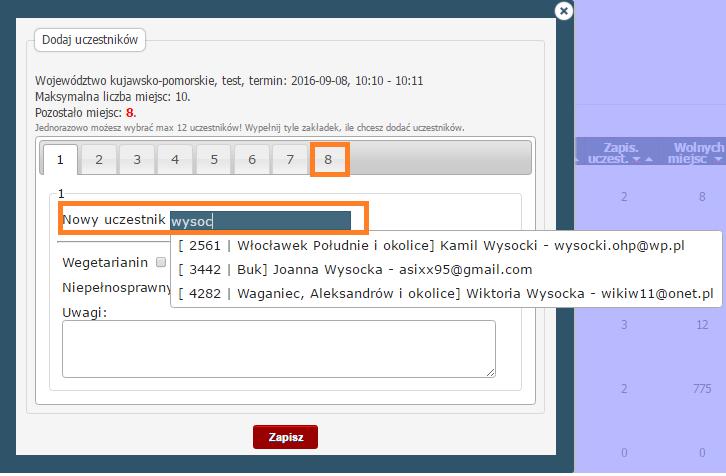 KROK 2 Jak więc zapisać wolontariusza na szkolenie?