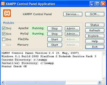 Instalator środowiska XAMPP: xampp-win32_1.7.4.exe nie jest częścią dystrybucji oprogramowania.