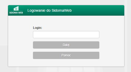 Logowanie do aplikacji podaj login i hasło Wpisz