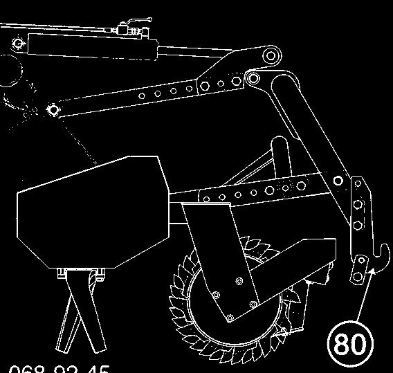 Siewnik Wyposaøenie dodatkowe Hydropack do siewnika Po oøenie hakûw ( 8 0 ) n a l e ø y dopasowaê do n a b u d o w a n e g o siewnika.