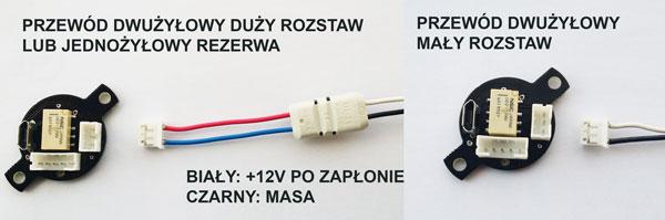 Jeżeli w samochodzie jest zamontowany czujnik rezystancyjny z kablem dwużyłowym nie jest konieczna wymiana kabla.