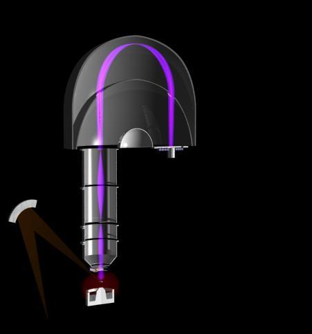 Budowa nowoczesnego spektrometru XPS Outer hemisphere of HSA I 2 5 Spherical mirror analyser (SMA) 4 Hemispherical analyser (HSA) Delayline detector I 1 soczewka dająca powiększony obraz