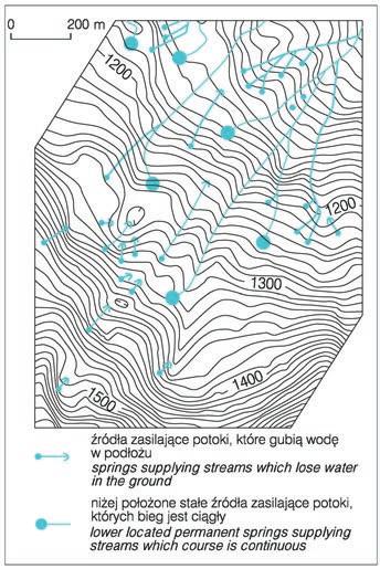 124 Adam Łajczak no z uwagi na hydrogeologiczne uwarunkowania ich występowania. Najbardziej znane z tych wypływów to źródła skalne na obszarze podszczytowym Babiej Góry (por. ryc.