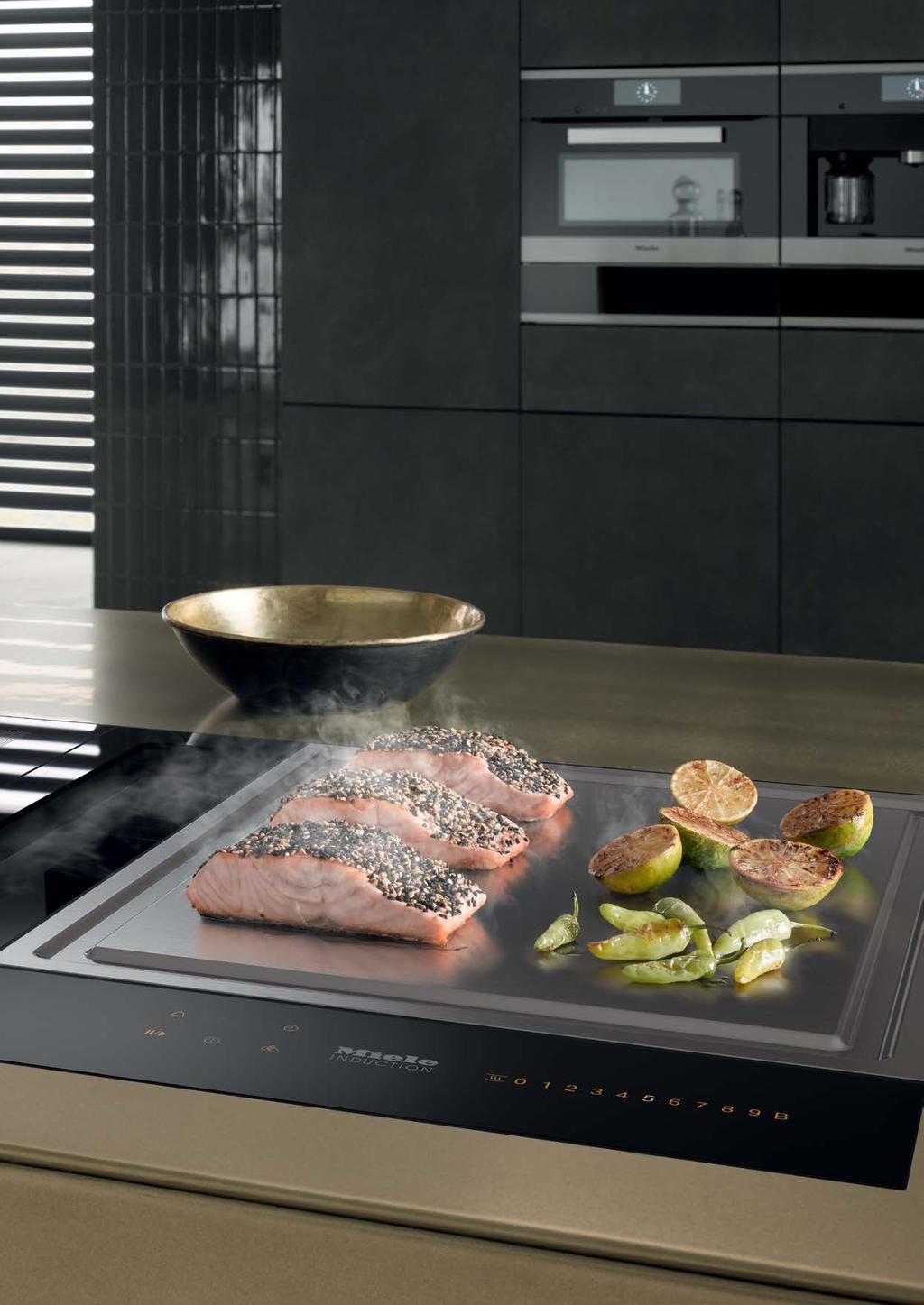 Wyjątkowe wyposażenie Zalety* płyt SmartLine Tylko w Miele SmartSelect W tym wariancie