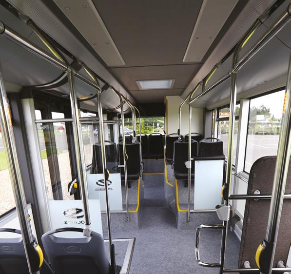 europejskich metropolii. Pojazd zbudowano w oparciu o moduły 12-metrowego Solarisa, skracając o półtora metra przestrzeń pomiędzy pierwszymi drzwiami nowego Urbino 12 a drugą osią.