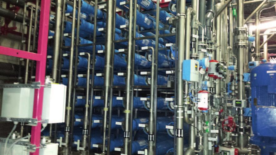Dzięki zaawansowanej instalacji wstępnego przygotowania wody już na tym etapie uzyskuje się ponad 50% redukcję zanieczyszczeń pochodzenia organicznego, tj.