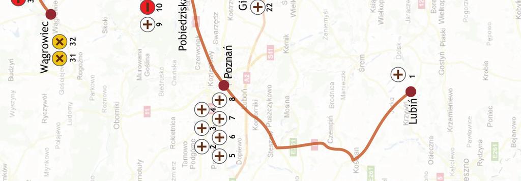 publicznej komunikacji autobusowej Lista