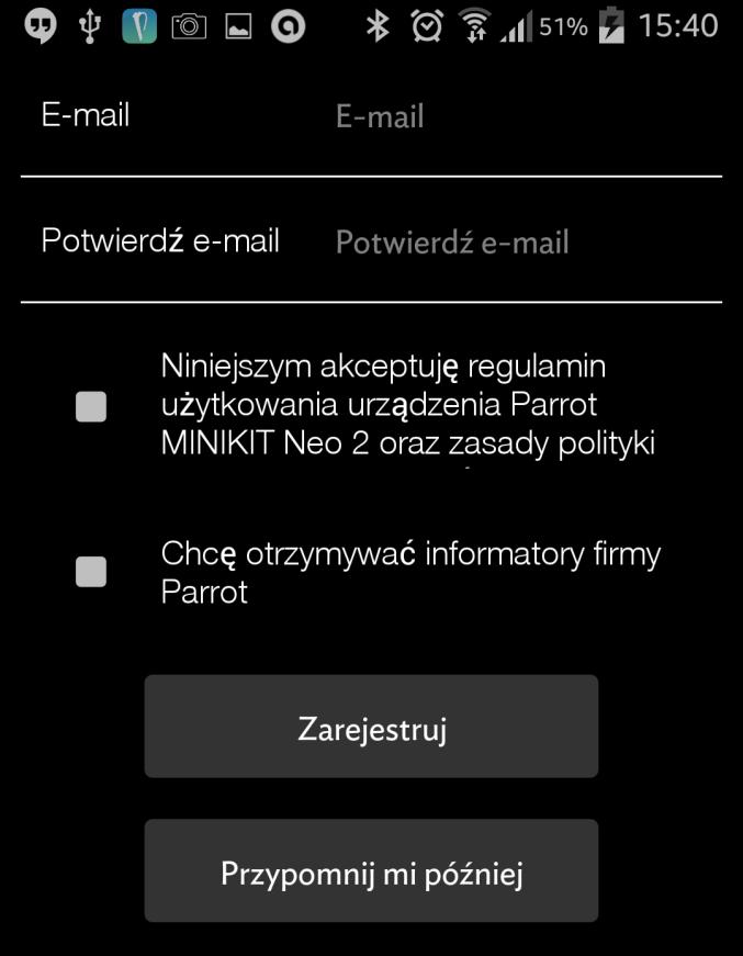 Wystarczy zaznaczyć tylko pierwszą pozycję, następnie stuknąć palcem w pole: Przypomnij mi później aby rozpocząć