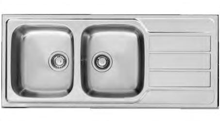 *odpływ ø60mm ZESTAW AURORA (62x50) 1B 1D + SHINY SINKS 62x50x15 / 100189801 / 100189901 ZESTAW AURORA (62x50) 1B