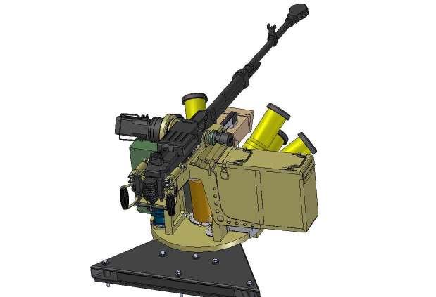 4 5 3 2 1 Rys. 4. Zdalnie sterowany moduł uzbrojenia ZSMU-1276 A1 Fot.2. ZSMU-1276 A1 na pojeździe HMMWV 1043 Hummer 2.