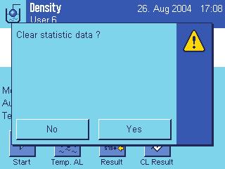 Aplikacja Gęstość Density 136 -------- Density ------- 29.Jan 2005 15:55 Method Solid Liquid Water With Compensation n 5 x 5.5004 g/cm3 s 0.0942 g/cm3 s.rel 1.71 % Without Compensation n 5 x 5.