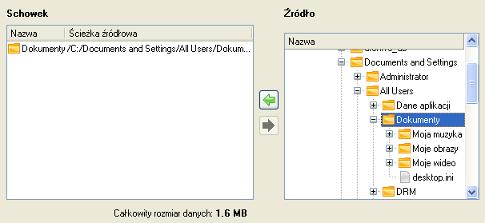 Wywołaj menu wybranego obrazu kopii zapasowej (kliknij prawym przyciskiem myszy) w Bazie danych archiwów, następnie wybierz element menu: Przywrócenie plik z archiwum.