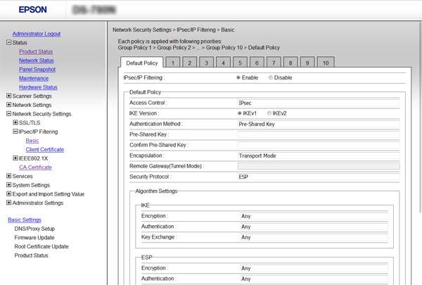 Zaawansowane ustawienia zabezpieczeń używane w przedsiębiorstwach Uwaga: Protokół IPsec jest obsługiwany przez komputery z systemem Windows Vista lub nowszym albo systemem Windows Server 2008 lub