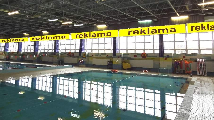 południowej Długość dowolna, wysokość do 1m Cena 40 zł za m 2 Hala basenowa Banery