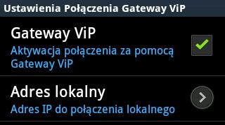 8. Wcisnąć klawisz VIP pod-adres" aby ustawić numer SLAVE (default ) urządzenia, w którym zamontowana została aplikacja. Bramka ViP musi być włączona. 9.