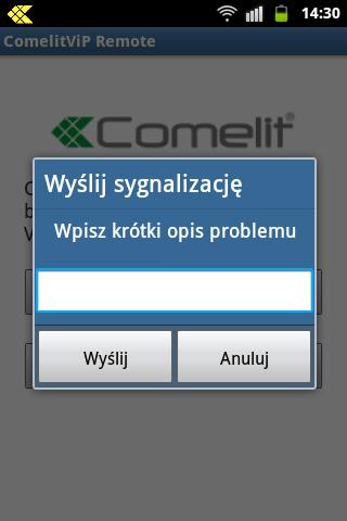 Nacisnąć na pole tekstowe i opisać krótko problem. 5.