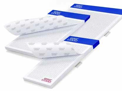 NOTEPADS, WRITING PADS NOTESY, BLOCZKI N009 writing Pad with microperforation available sizes: DL, A5, A4, number of