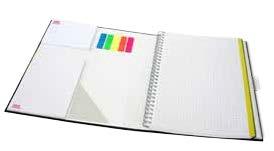 z045 optional elements film markers in five colours 25 sticky notes inside with recommended print in 1 4 colours notepad with 25