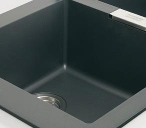 FRANKE SIRIUS Świeże spojrzenie na kuchenny zlewozmywak wyjątkowy materiał, łączący w sobie zalety wielu innych materiałów niepowtarzalny charakter nadają mu wyraziste