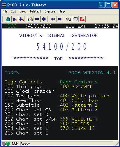 8.2.2 Omówienie Kliknij przycisk Teletext (Teletekst) na pilocie zdalnego sterowania, aby otworzyć aplikację teletekstu, zgodnie z ilustracją poniżej.