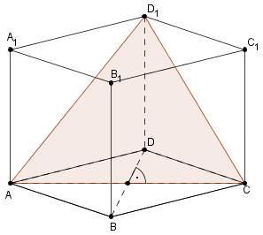 Zadanie 9. (5 pkt) Podstawą graniastosłupa prostego jest romb, w którym miara kąta rozwartego jest równa 120, a ściany boczne tego graniastosłupa są kwadratami.