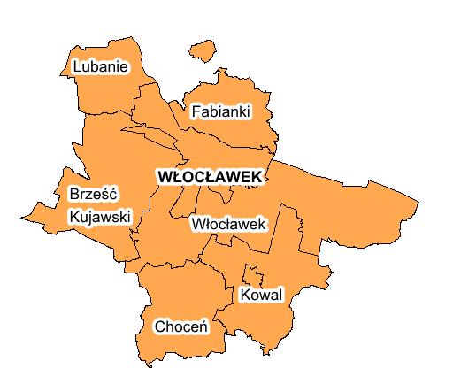 Podstawa delimitacji Miejski obszar funkcjonalny miasta Włocławka Koncepcja Przestrzennego Zagospodarowania Kraju (KPZK 2030), wyniki badań i opracowań, Polityka Terytorialna województwa