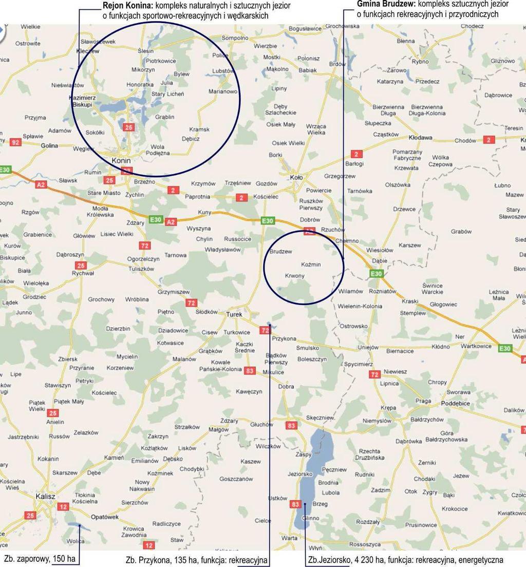 Źródło: Koncepcja rewitalizacji Zbiornika Władysławów wraz z otoczeniem, Kraków 2010 r., s. 77. I.