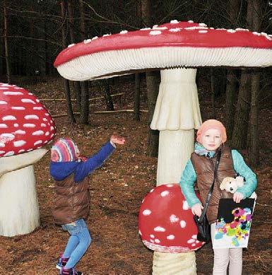 Umieszczono tam grupę modeli ryb najbardziej charakterystycznych i najczęściej występujących w naszych wodach, wykonanych w powiększeniu (ok. 3 5 m).