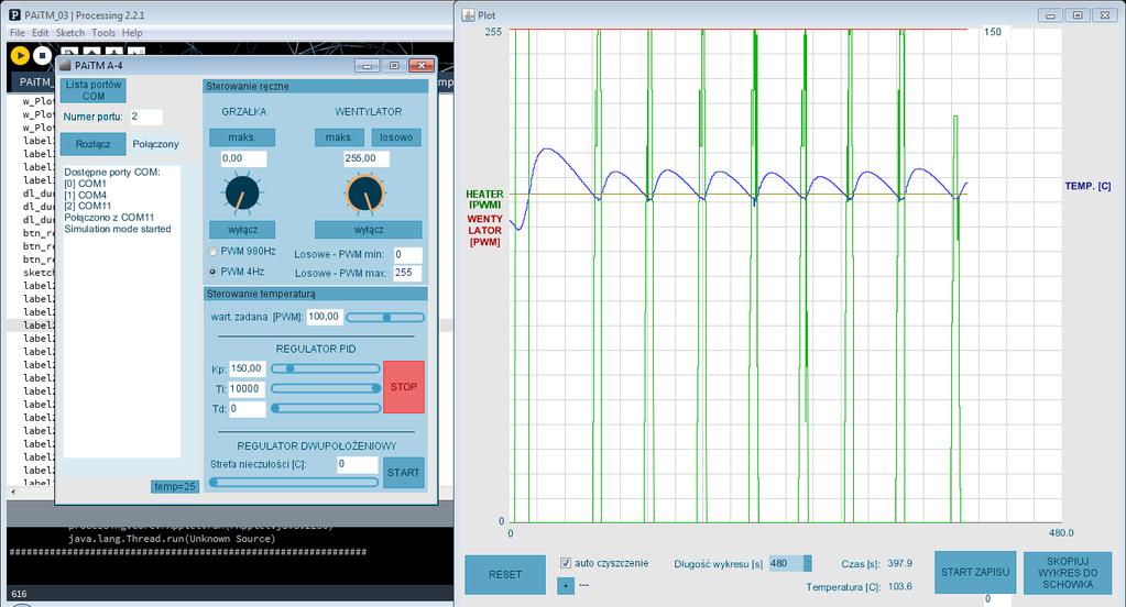 6. Dobór parametrów regulatora PID w oparciu o model obiektu terowanego W ćwiczeniu A-4 wyznaczono tranmitancję badanej głowicy jako obiektu w potaci G II ()= T () u() = k T 2 2 (8) T 2 Jeśli