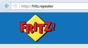Wybrać sieć FRITZ! Repeater 310 i jako kod WPA/WPA2 wprowadzić 00000000 (8 x zero). 3. Otworzyć przeglądarkę internetową i wpisać http://fritz.repeater.