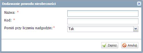 Jeśli dane można usuwać, to w formularzu edycyjnym pojawia się przycisk Usuń. Jeśli do tabel można dodawać nowe elementy, to nad tabelą, po lewej stronie, znajduje się przycisk Dodaj.