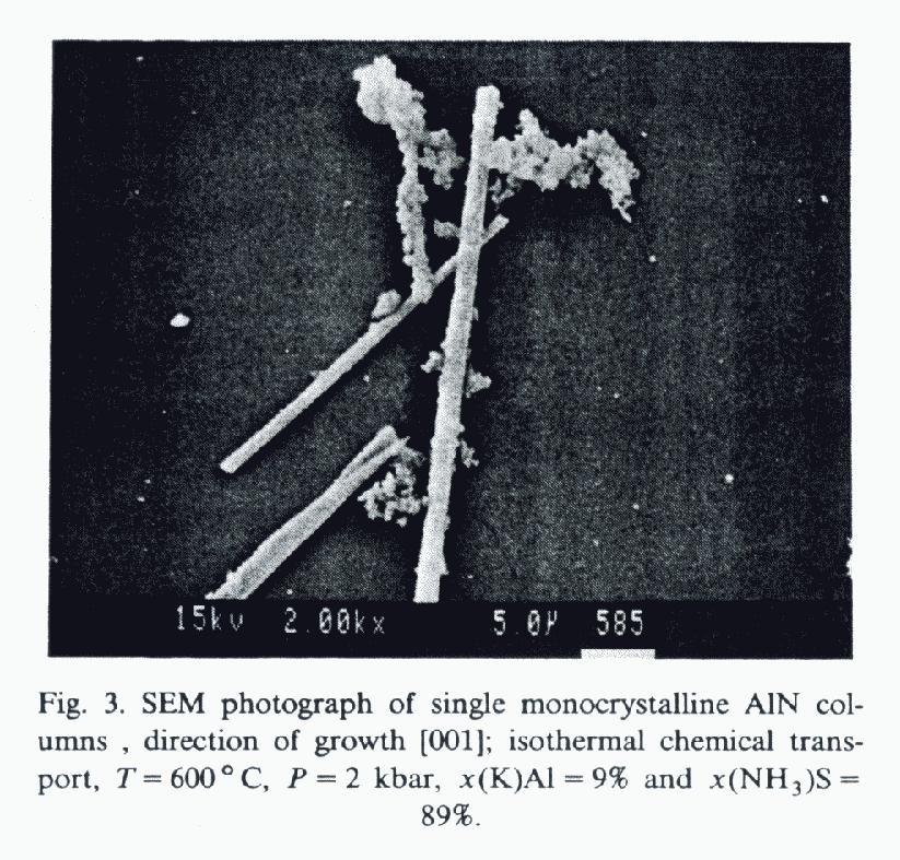 Metoda amonotermalna (roztwór w nadkrytycznym amoniaku, NH 3 ) na przykładzie wzrostu AlN, GaN Pierwsze publikacje: 1) D. Peters (@Hoechst), J.