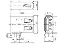 złącza usb cd. / cont. usb CONNECTORS Z USBg-Arbv gniazdo USB typ A, kąt.