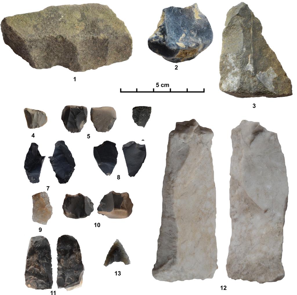 Ryc. 2. Wybór materiału zabytkowego. 1 Wetlina, stan. 30; 2 Wetlina, stan. 31; 3 Wetlina, stan. 32; 4, 5, 6 Wetlina, stan. 33; 7 Wetlina, stan. 35; 8 Wetlina, stan. 36; 9, 10, 11 Wetlina, stan.