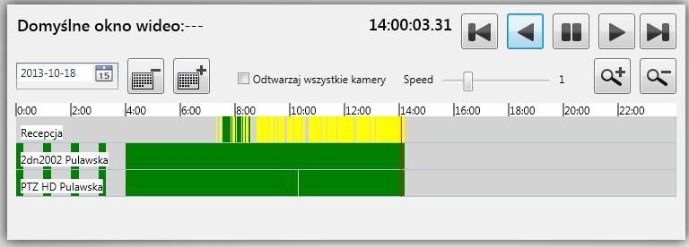 VENO Client 7-T, Server 7-4U - Instrukcja obsługi do wersji 1.2.34 7. ZARZĄDZANIE PANELAMI Zarządzenie odtwarzaniem obrazu odbywa się za pośrednictwem elementu Odtwarzaj.