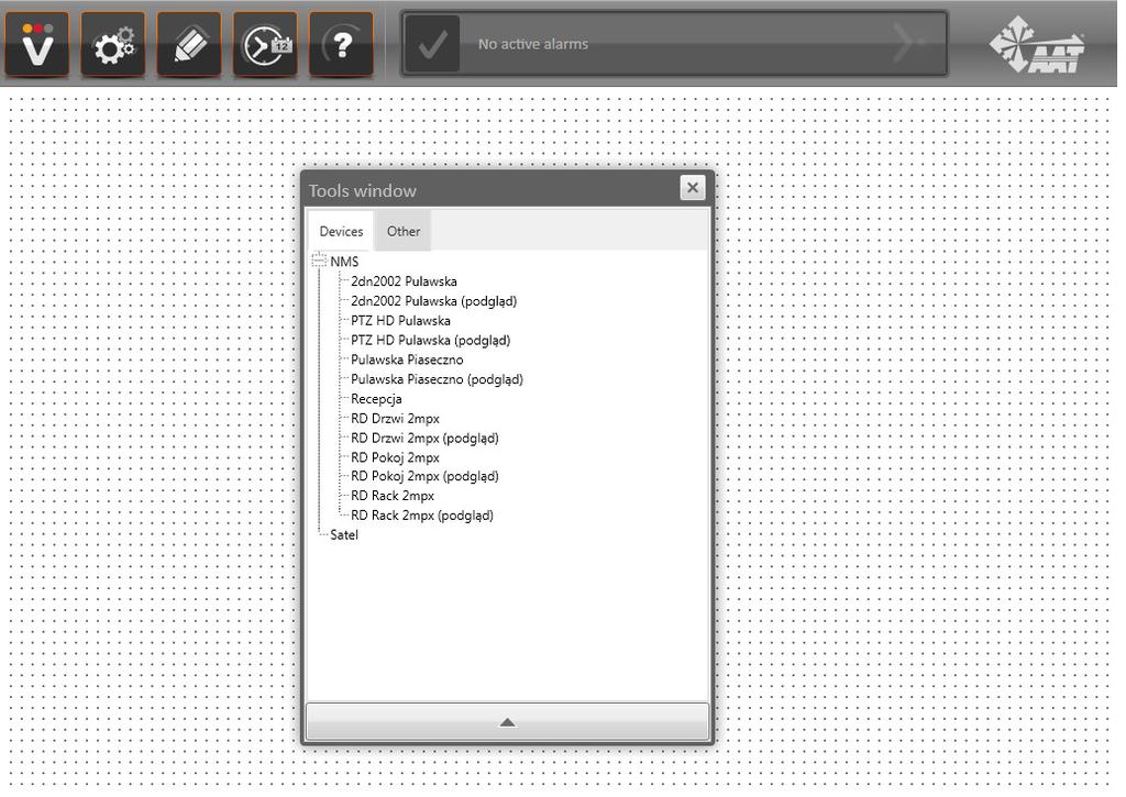 VENO Server 7-4U, Client 7-T- ver. 1.2.34 - User s manual 7. PANELS MANAGEMENT For a panel background you can set any bitmap in.png format.