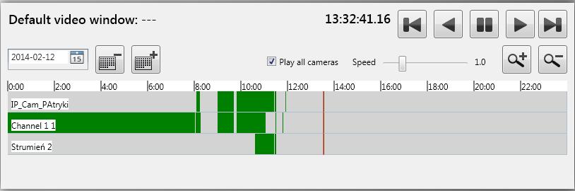 VENO Server 7-4U, Client 7-T- ver. 1.2.34 - User s manual 7. PANELS MANAGEMENT Playback management via Play element.