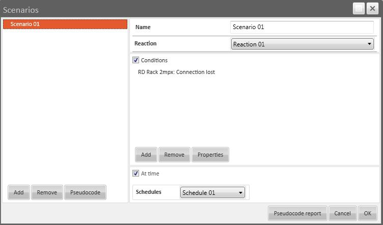 VENO Server 7-4U, Client 7-T- ver. 1.2.34 - User s manual 10. CREATING SCENARIOS 10.