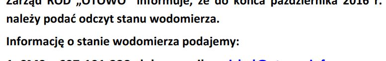 podania odczytu