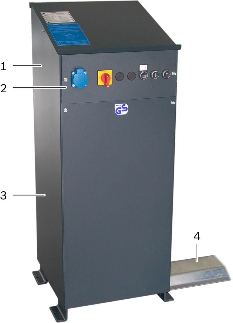 Opis produktu VLS 5140 139 pl 5.9.6 Pulpit sterowniczy 5.9.7 Elementy obsługowe Rys. 8: Płyta przednia z elementami obsługowymi Rys.
