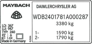 (konwencjonalny lakier 2K) Maybach LO LU
