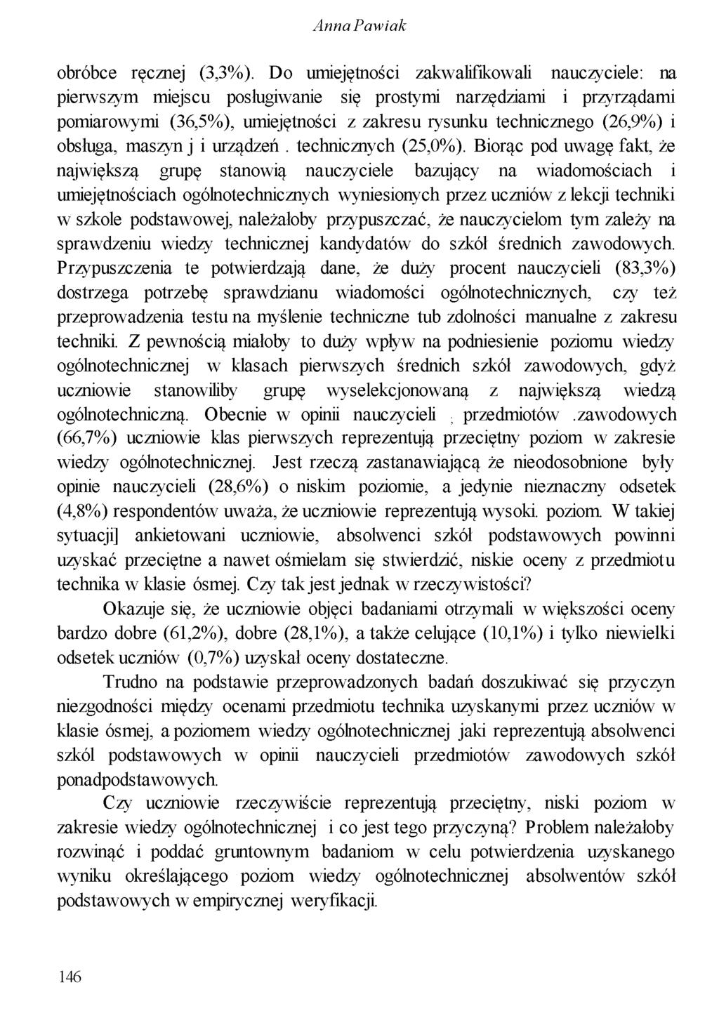 obróbce ręcznej (3,3%).