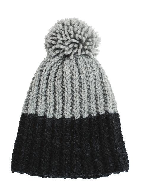 15 Winter Cap szara Ciepła zimowa czapka z