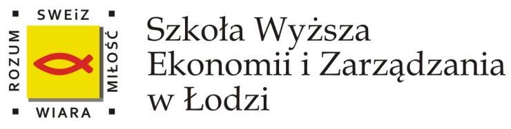 REGULAMIN SAMORZĄDU STUDENTÓW SZKOŁY WYŻSZEJ EKONOMII I ZARZĄDZANIA W ŁODZI Rozdział I Postanowienia ogólne 1 1.