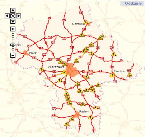 głównych rzekach Polski