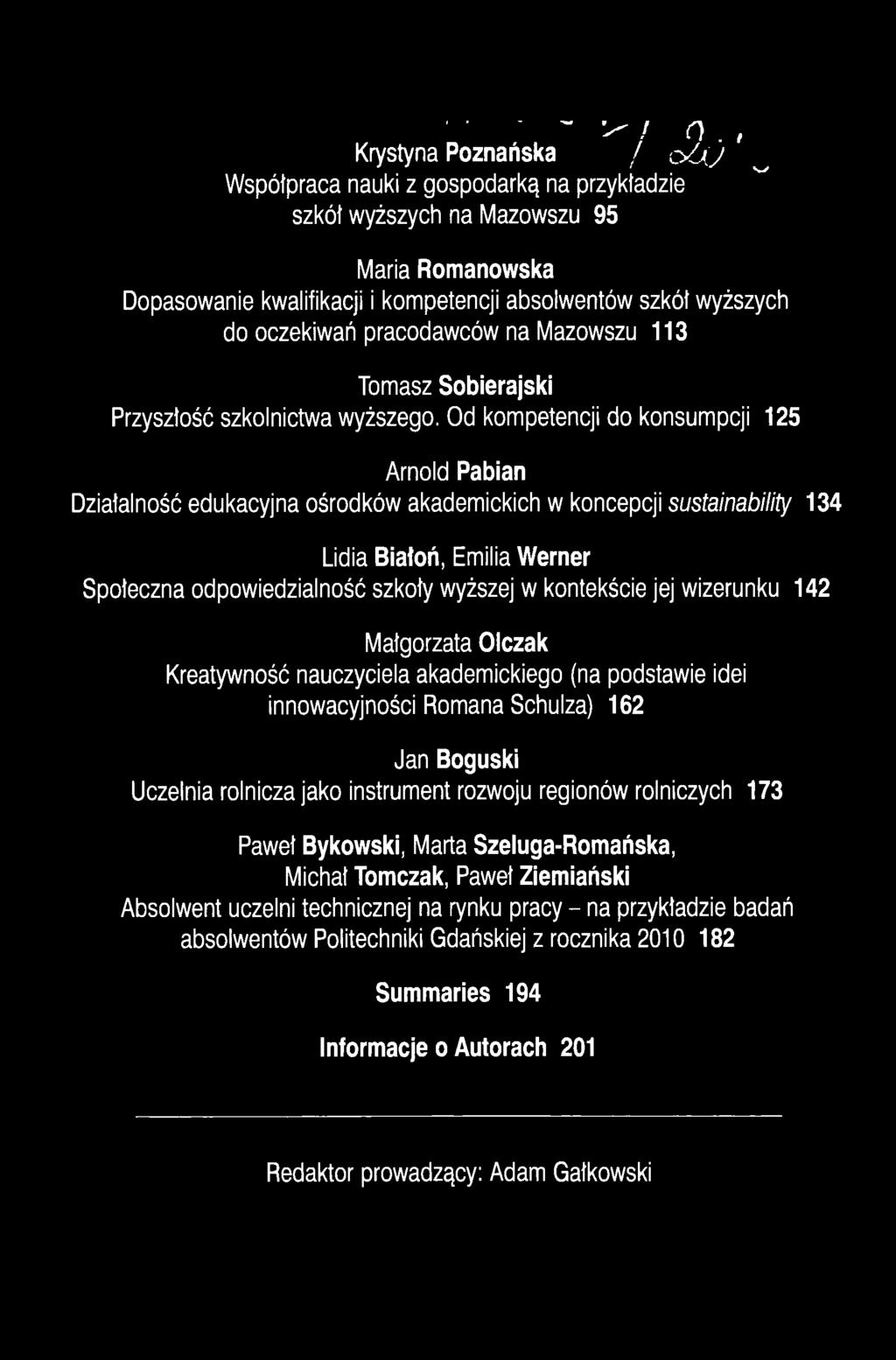 113 Tomasz Sobierajski Przyszłość szkolnictwa wyższego.
