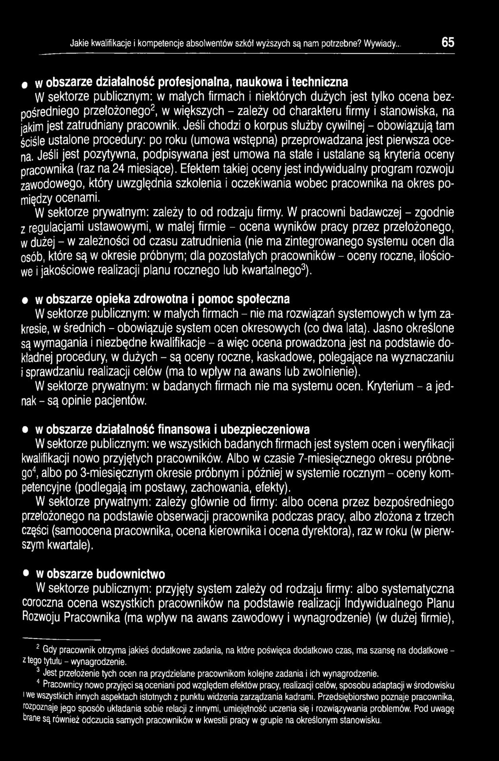 charakteru firmy i stanowiska, na jakim jest zatrudniany pracownik.