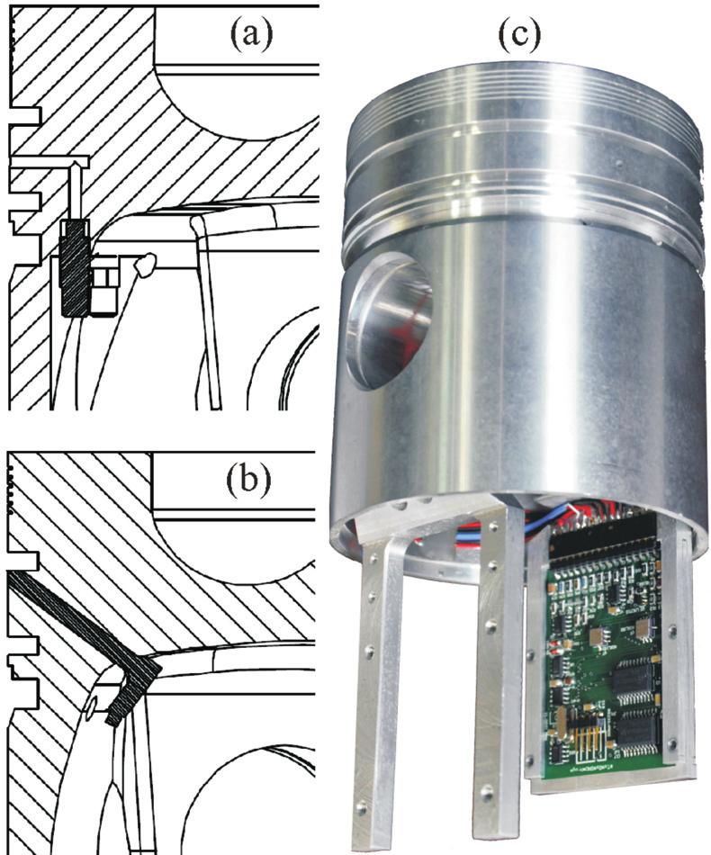 A research stand for the testing of the sealing properties of the piston rings cylinder.